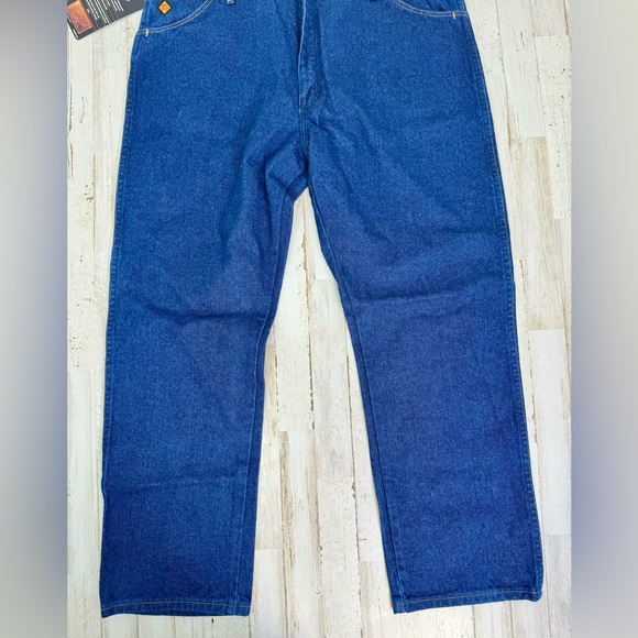 Wrangler FR HRC2 2112 Men's Straight Leg Blue Denim Jeans 40x30 NWT - Picture 4 of 11